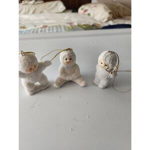 Adorable Vintage  Snow Baby Ornaments